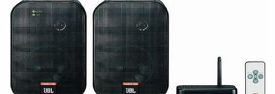 On Air Control 2-Way Wireless Bookshelf Speaker System - Black