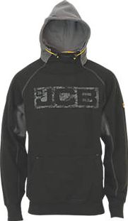 JCB, 1228[^]7560F Hoodie Black/Grey X Large 44`` Chest 7560F