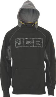 JCB, 1228[^]6634F Hoodie Black/Grey XX Large 46`` Chest 6634F