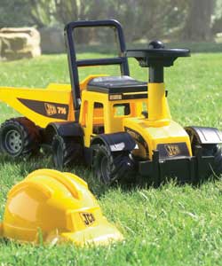 JCB Ride-On with Trailer and Helmet