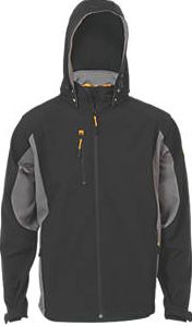 JCB, 1228[^]8843F Stretton Soft Shell Jacket Black/Grey Extra