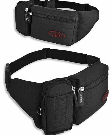  TRAVEL PASSPORT WAIST BUM BAG ORGANISER POUCH FITS 32`` - 46`` OFFICIAL NEW