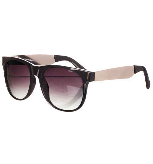 Retro Black And Metal Vincent Wayfarer