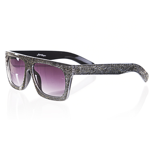 Retro Paisley Print Noah Wayfarer Sunglasses