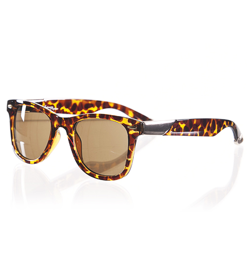 Jeepers Peepers Retro Winston Wayfarer Tortoiseshell Sunglasses