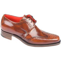 Jeffery West Black Mens Polished Brogue Leather Upper Leather Lining Leather Lining Jeffery West in Tan