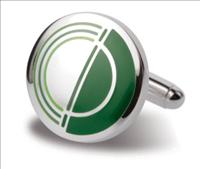 Jermyn Shirts 068/A Green Round Concentric Circle Cufflinks