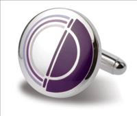 Jermyn Shirts 068/B Purple Round Concentric Circle Cufflinks