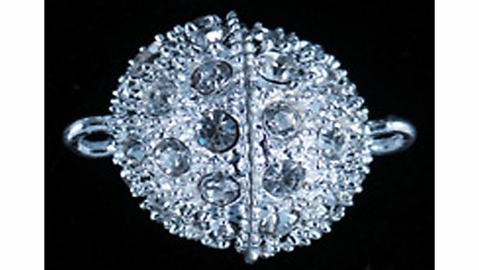 Jesse James Magnetic Clasp, Large Ball, Silver