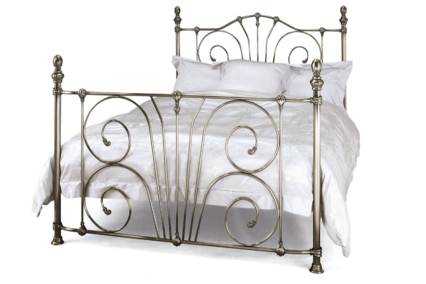 Antique Nickel King Size Bedstead