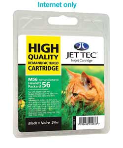 Tec HP56 Remanufactured Black Cartridge