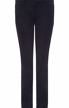 Jigsaw Two Way Stretch Twill Skinny Jeans, Black