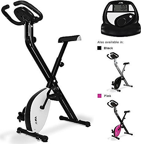 VX-Bike Folding Exercise Bikes (White)