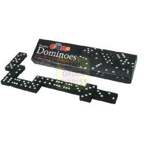 John Crane Ltd John Crane Wooden Black and White Dominoes