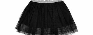 John Galliano 10-12yrs girls black and news print tutu