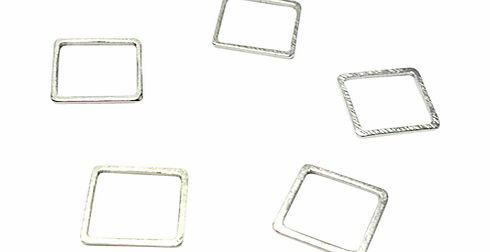 John Lewis 10mm Square Whiz Links, Pack of 50,