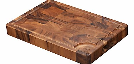 John Lewis Acacia End Grain Chopping Board, Medium