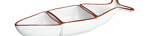 John Lewis Al Fresco Three Part Fish Serving Dish