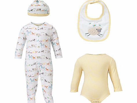 John Lewis Baby Farmyard Set, Yellow/Cream