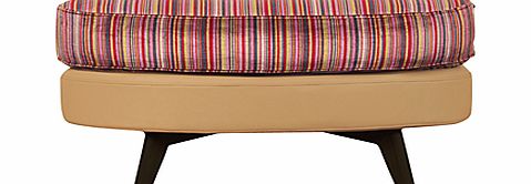 John Lewis Barbican Footstool with Dark Legs