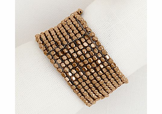 John Lewis Bead Napkin Ring, Set of 4