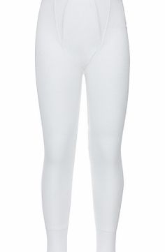 John Lewis Boy Thermal Long Johns, White