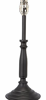 Candlestick Lamp Base, Black, Small