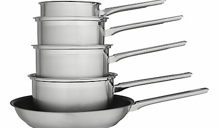 John Lewis Classic II Essential Pan Set, 5 Piece