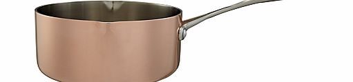 John Lewis Copper Milk Pan, Dia.16cm