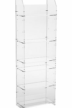 John Lewis Ice CD/DVD Rack, Clear