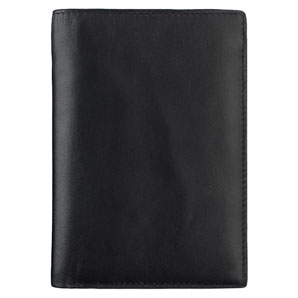 John Lewis Leather Shirt Wallet, Black