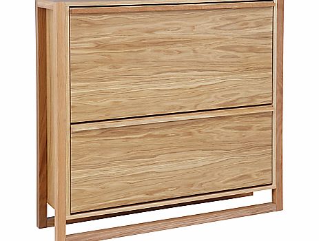 John Lewis Low Shoe Storage Cabinet, Oak