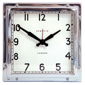 Mini Quad Clock, Chrome