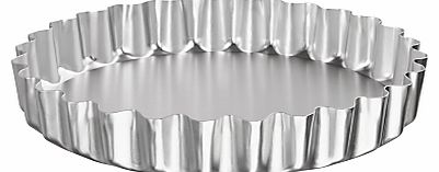 John Lewis Satin Anodised Fluted Flan Tin, 23cm