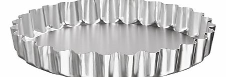 John Lewis Satin Anodised Fluted Flan Tin, 28cm