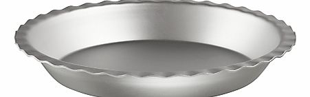 John Lewis Satin Anodised Fluted Pie Dish, 23cm