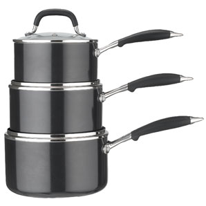 John Lewis The Pan 3 Piece Saucepan Set