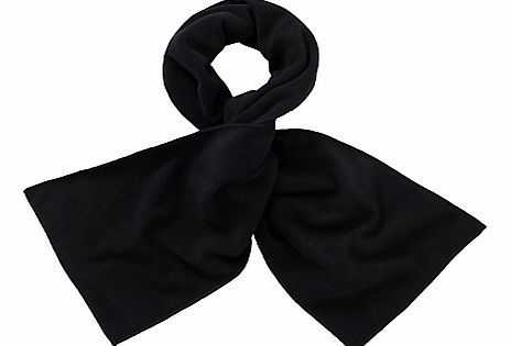 John Lewis Unisex Fleece Scarf, Black