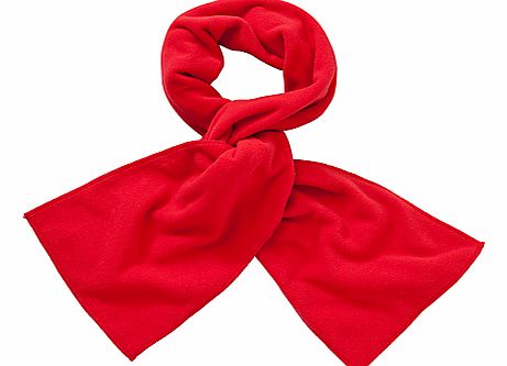 John Lewis Unisex Fleece Scarf, Red