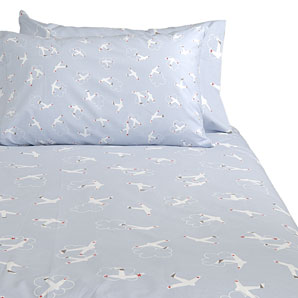 Vintage Duvet Cover- Blue- Kingsize