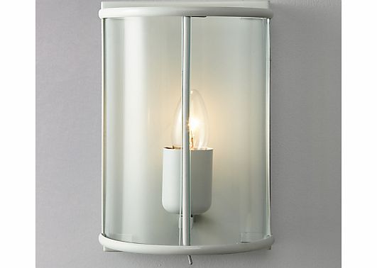 John Lewis Walker Painted Lantern Wall Light, Grey