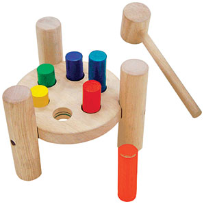 Wooden Tap Around Pegs