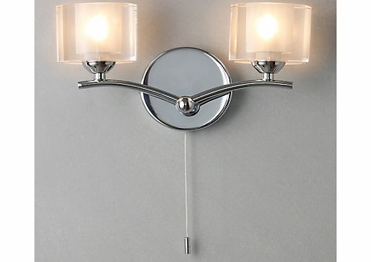 John Lewis Zola Wall Light, 2 Lights