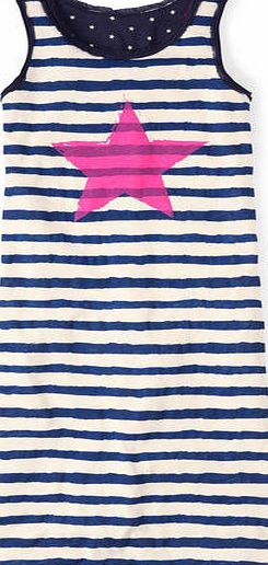 Johnnie  b Adrianne Dress Navy Painted Stripe Johnnie b,