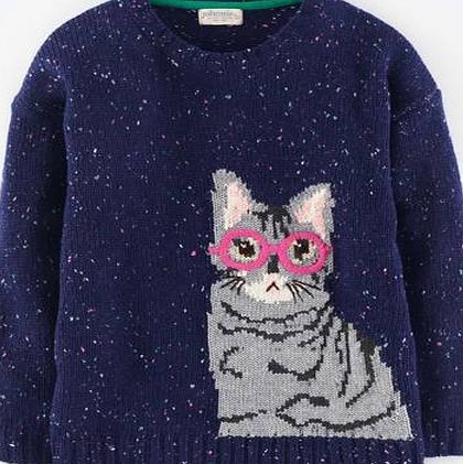 Johnnie  b Aimee Jumper Navy Marl/Cat Johnnie b, Navy