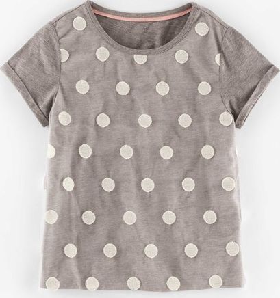 Johnnie  b, 1669[^]34895565 Alma T-shirt Grey Marl/Ecru Spot Johnnie b,