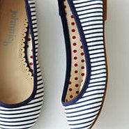 Johnnie  b Ballet Flats, Navy/Ecru Stripe 33906744