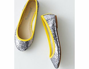 Johnnie  b Ballet Flats, Pewter Glitter,Pink Multi