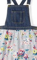 Johnnie  b Beatrix Pinafore, Mid Denim/Seal English Bloom