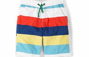 Johnnie  b Board Shorts, Multi Stripe,Slate Yellow